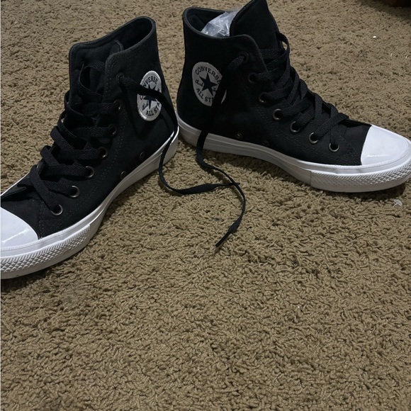 ⭐️RARE! Converse Chuck Taylor High Top With Lunarlon in Black/White - Picture 3 of 8